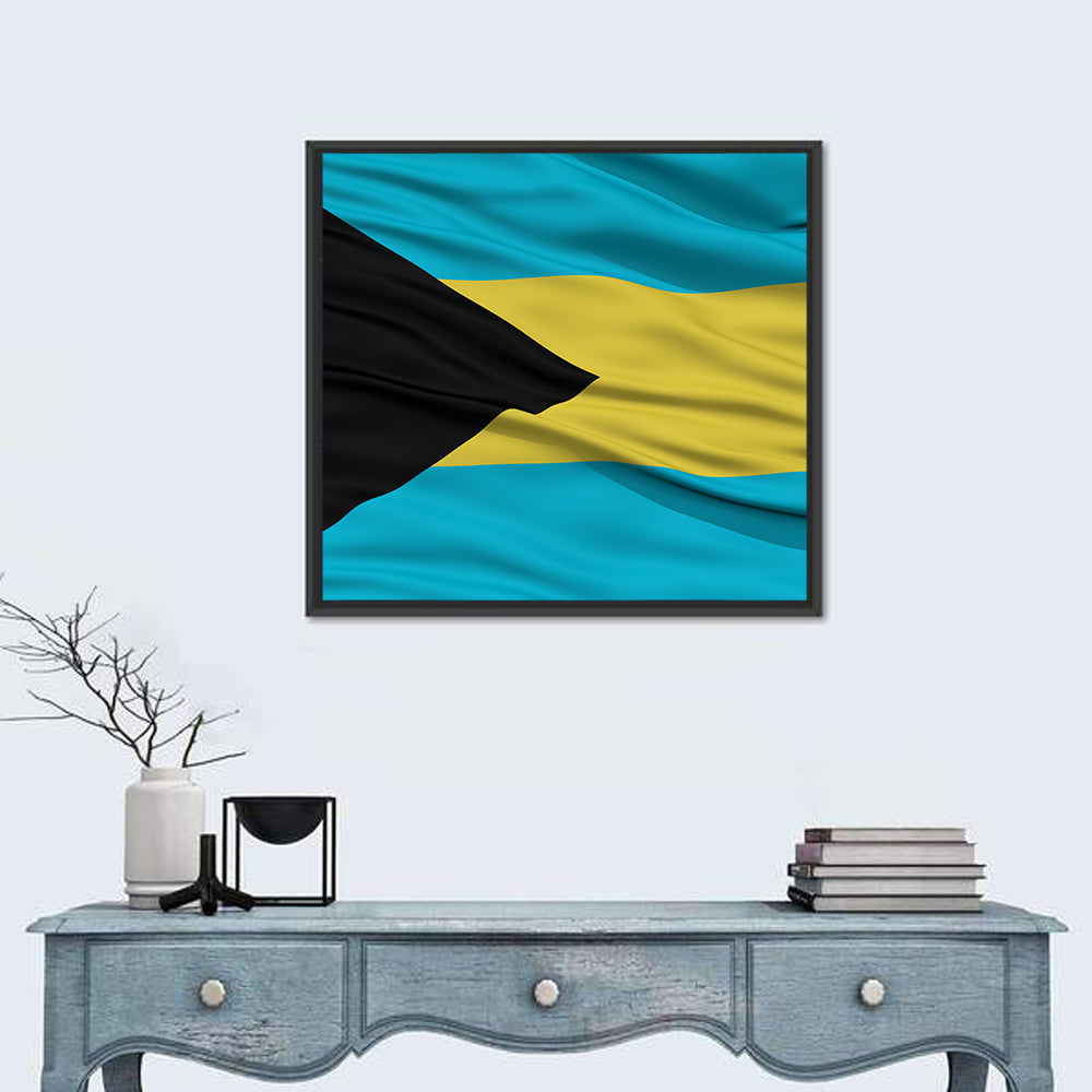 Bahamas Waving Flag Wall Art