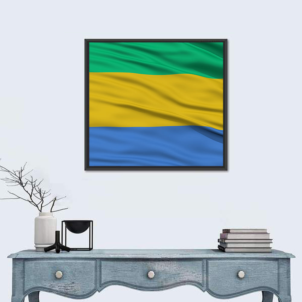 Gabon National Flag Wall Art