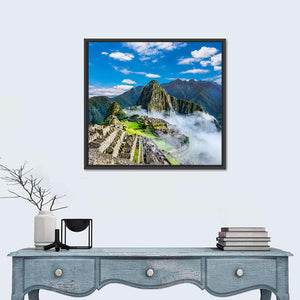 Machu Picchu In Mountains Wall Art