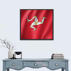 Isle of Man Flag Emblem Wall Art