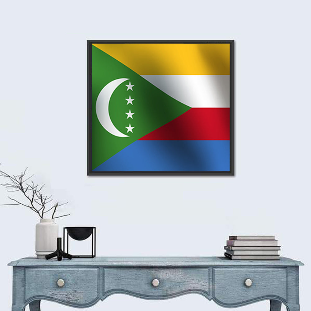 Comoros National Flag Wall Art
