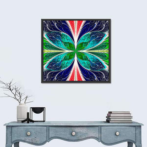 Stained-Glass Window Style Pattern Wall Art