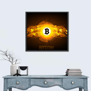 Futuristic Digital Money Wall Art