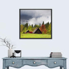 Slovenian Alps Cabin in Fog Wall Art