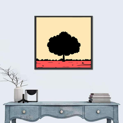 Big Tree Silhouette Wall Art