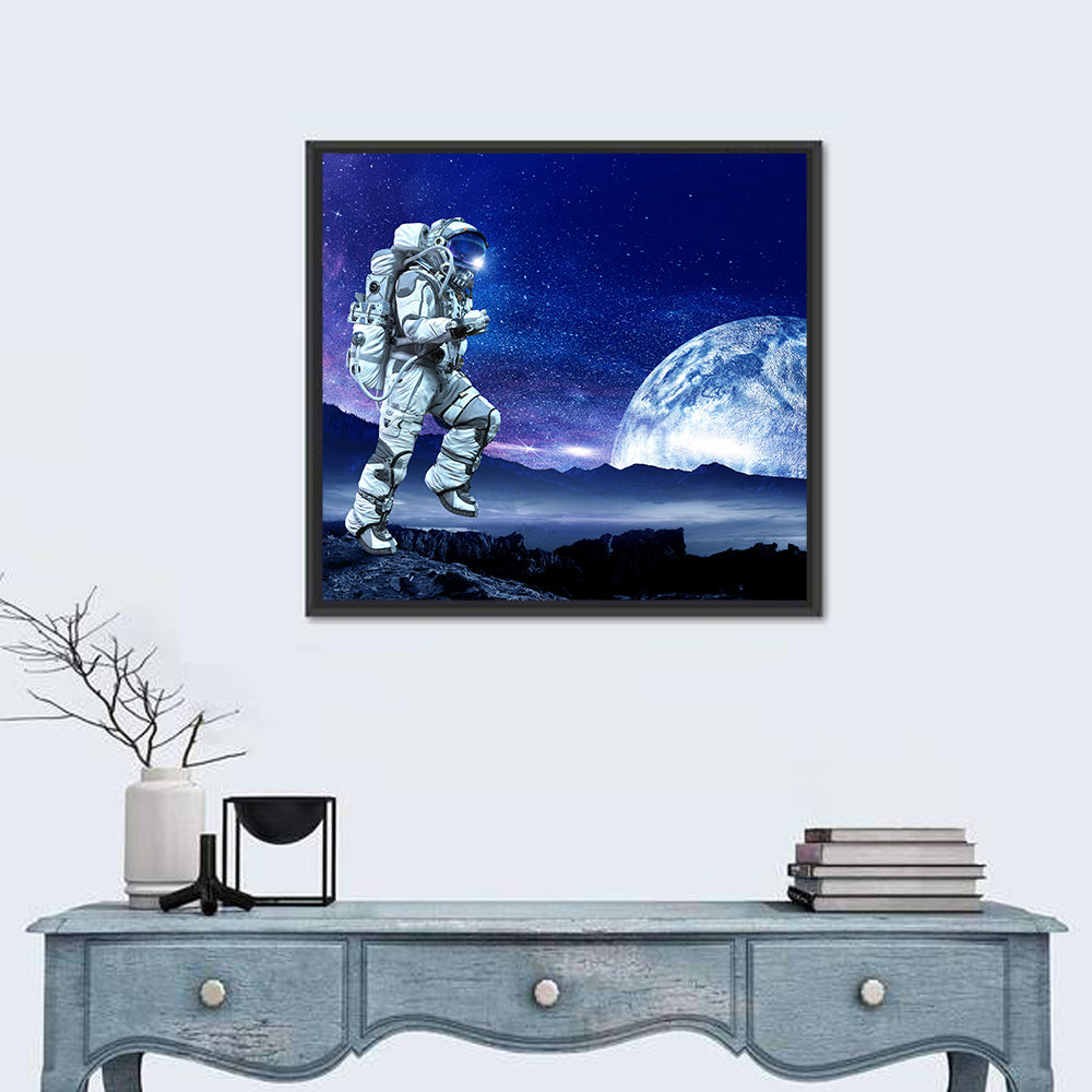 Running Astronaut Wall Art