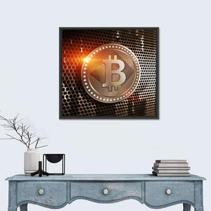 Bitcoin CloseUp Wall Art