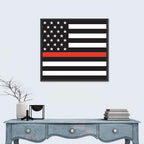 American Flag Minimalist Design Wall Art