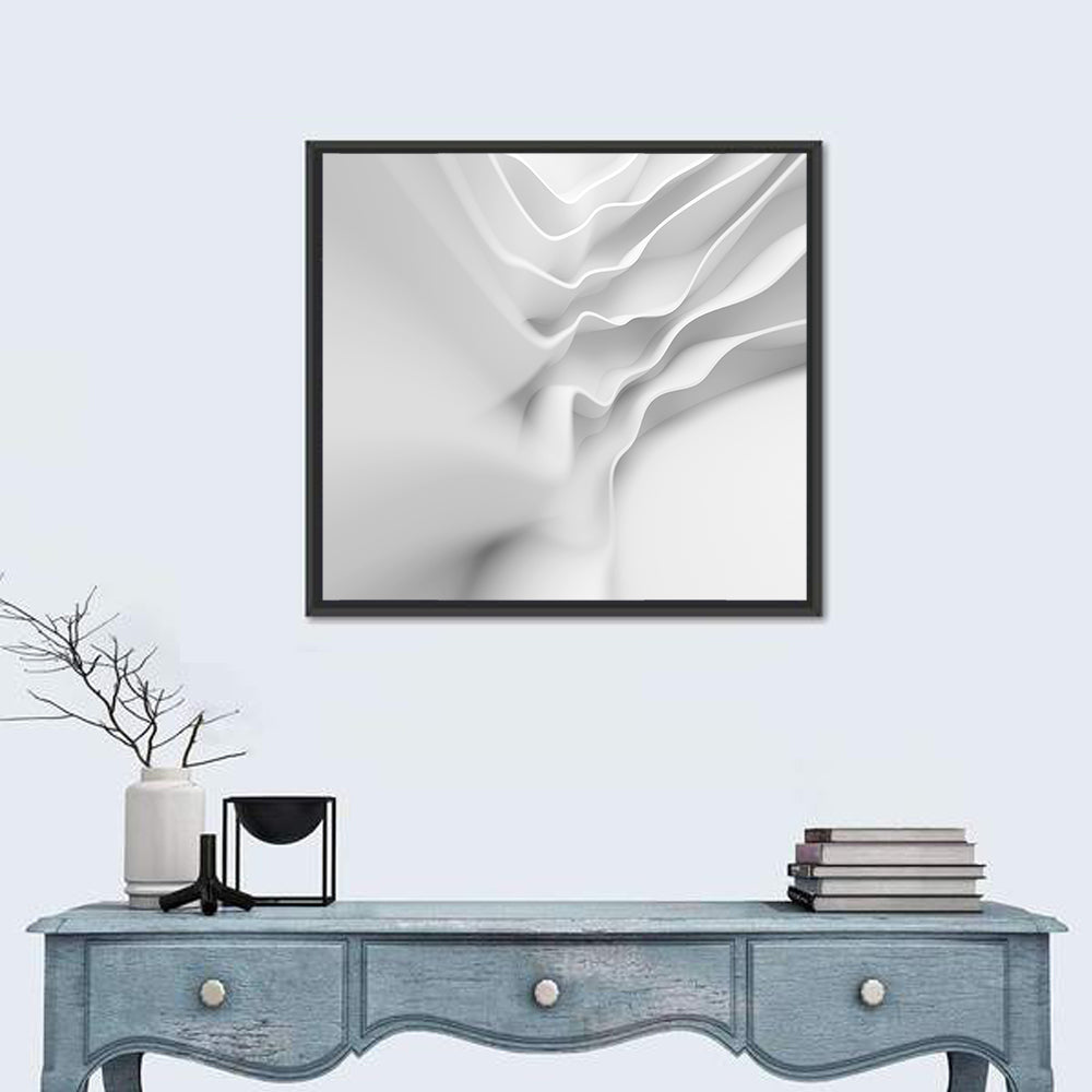 Architectural Wave Study Wall Art in a room, square