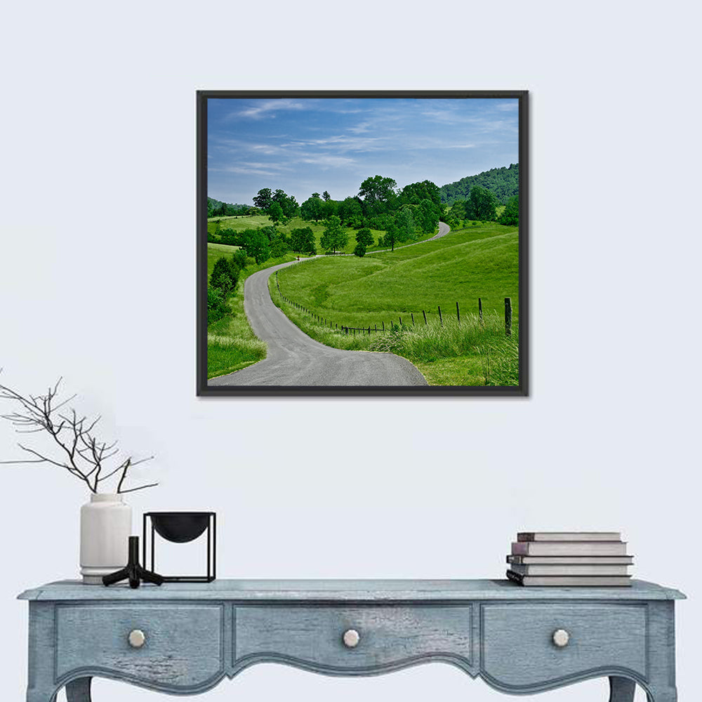 Blue Ridge Winding Road, Western Virginia Wall Art