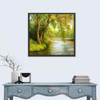 Summer Willow Lake Wall Art