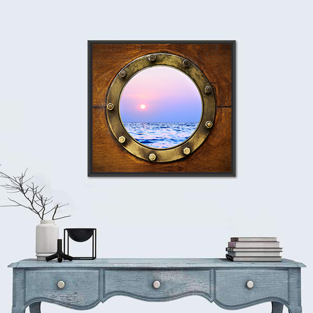 Boat Porthole Close Up Wall Art