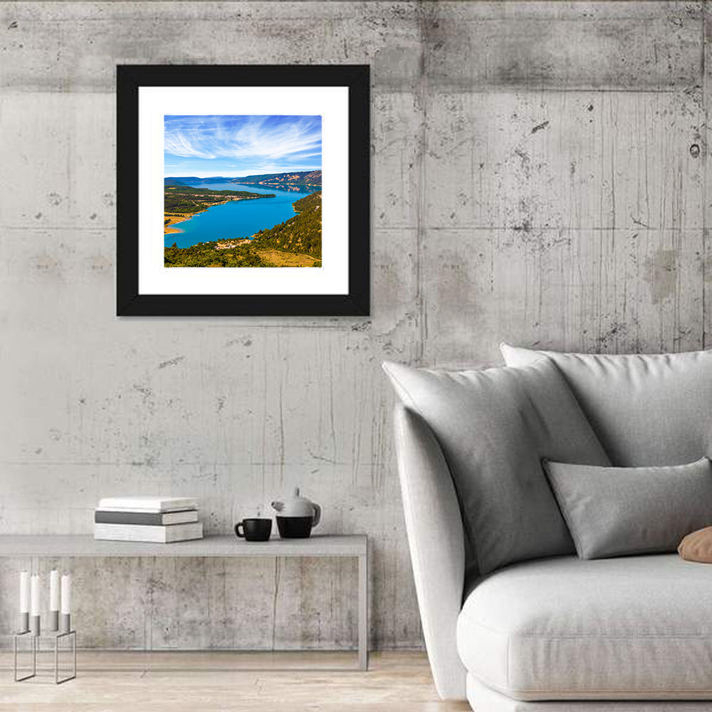 Lac De Sainte-croix, Verdon Gorge Wall Art in a room, square