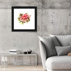 Single Bloom Rose Watercolor Wall Art