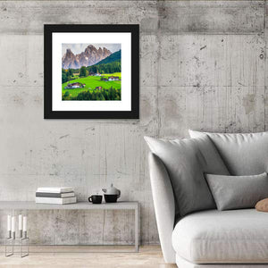 Mountain Village In Villnoss Wall Art