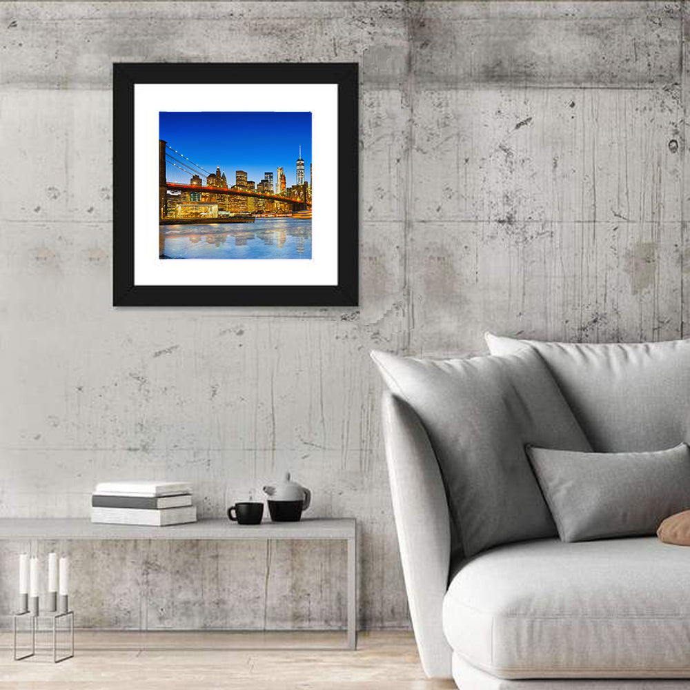 Lower Manhattan & Brooklyn Bridge Wall Art