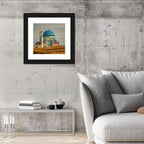Blue Domed Mosque in Turkistan Wall Art