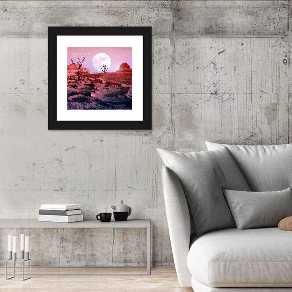 Dry Trees In The Desert Wall Art