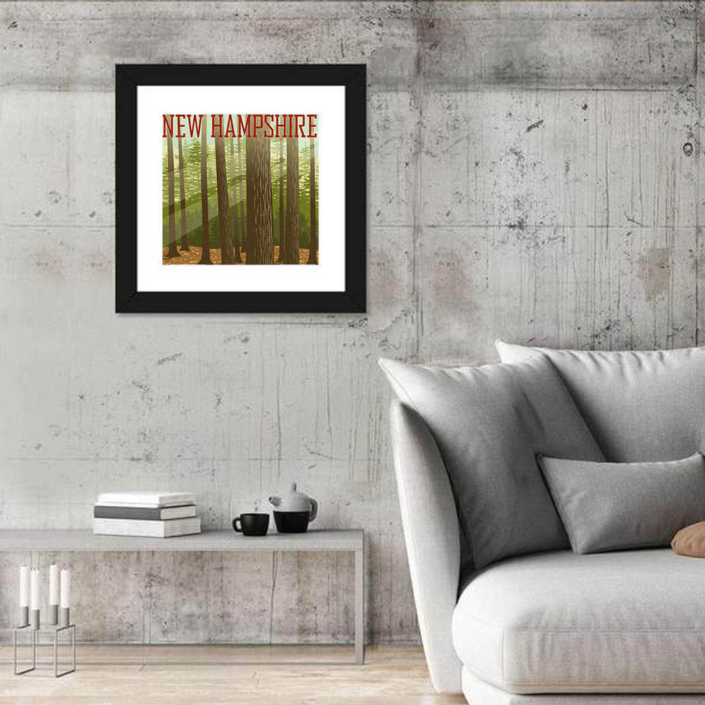 New Hampshire Forest Graphic Wall Art