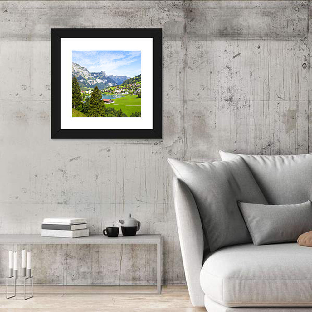 Engelberg Village In Switzerland Wall Art