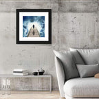 Man Ascending Toward Light Wall Art