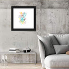 Scandinavian Diamond Geometry Wall Art