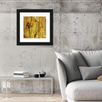 Golden Impasto Oil Study Wall Art