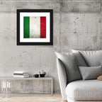 Distressed Italian Flag Wall Art