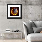 Burning Planet Earth Wall Art