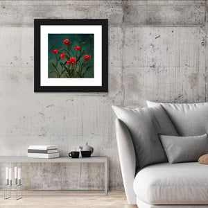 Surreal Poppy Plants Wall Art