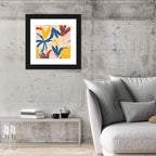 Bright Summer Tropical Pattern Wall Art