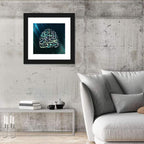 Blue Arabic Calligraphy, Your Lord Will Grant You Wall Art