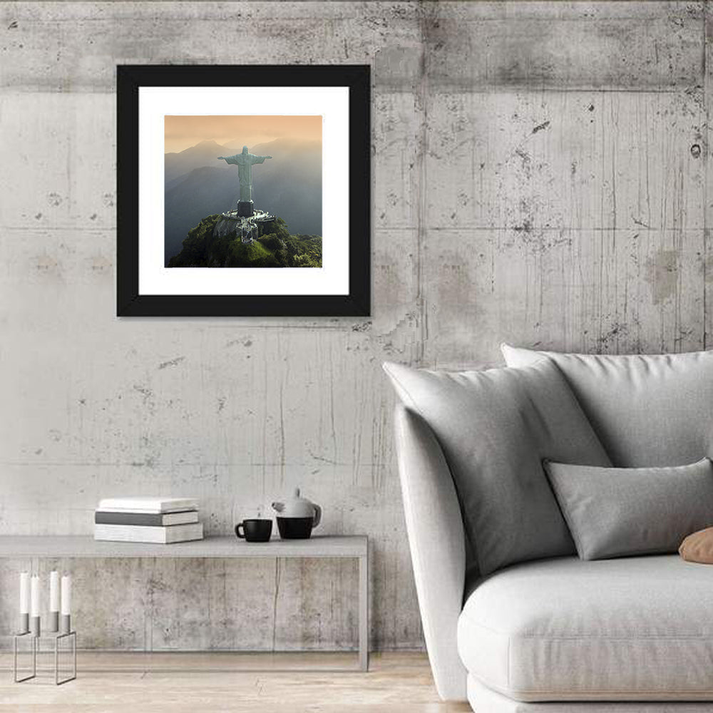 Christ the Redeemer at Golden Hour Wall Art