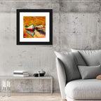Boat at Jetty with Reflection Wall Art