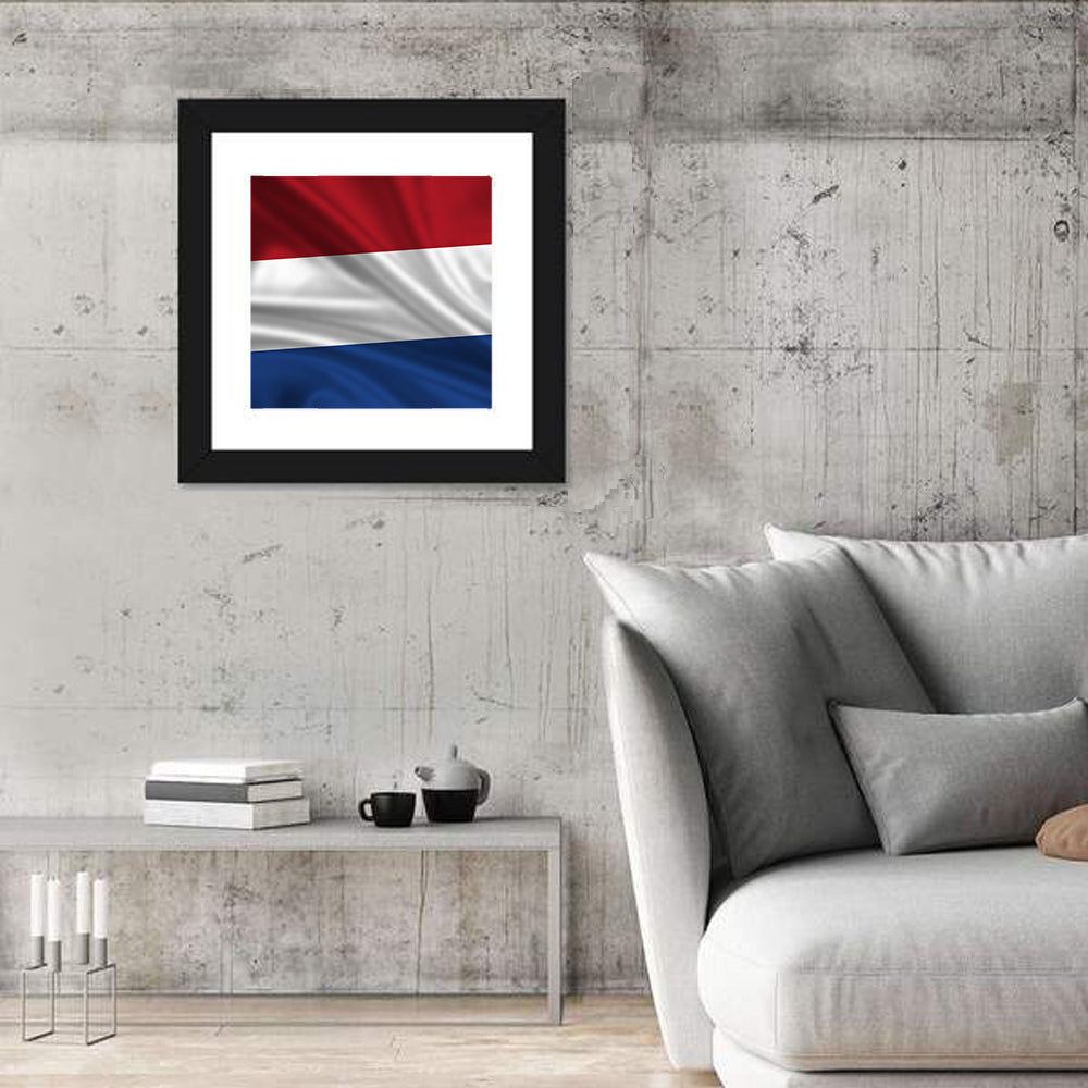 Dutch Tricolor Flag Wall Art