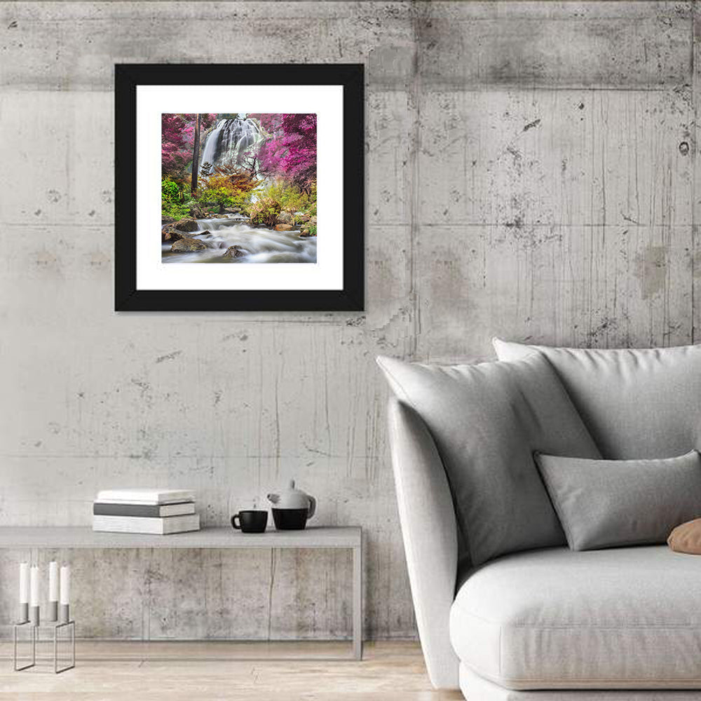 Klonglan Forest Waterfall, Thailand Wall Art