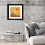 Terracotta Sunset Landscape Wall Art