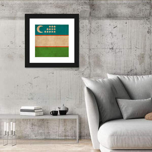 Flag Of Uzbekistan Wall Art