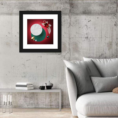 3d Christmas Abstract Wall Art