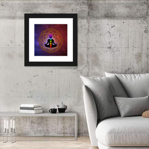 Meditation Man Abstract Wall Art