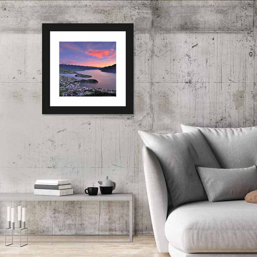 Queenstown Over Lake Wakatipu Wall Art
