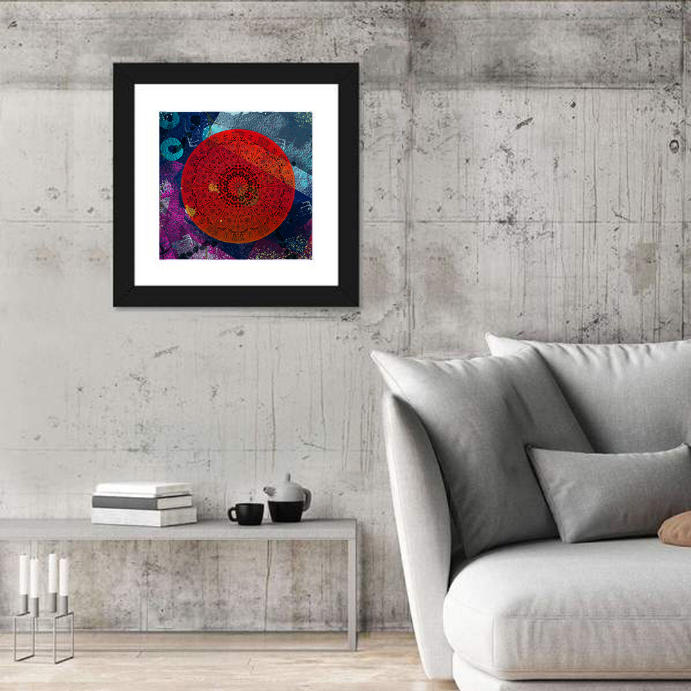 Vibrant Mandala Design Wall Art