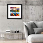 Three Boats on Slovak Mountain Lake Wall Art