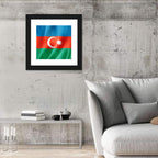 Azerbaijan Flag Wall Art