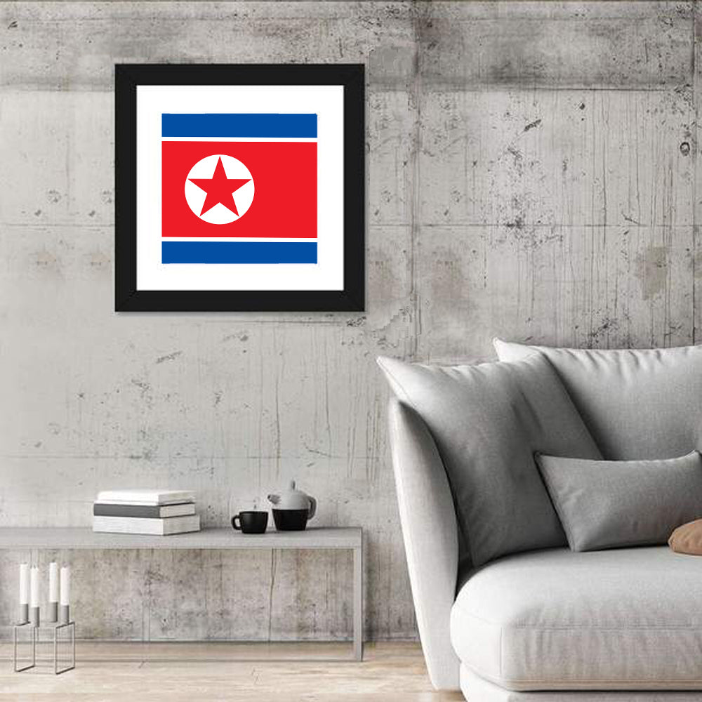 Flag Of North Korea Wall Art