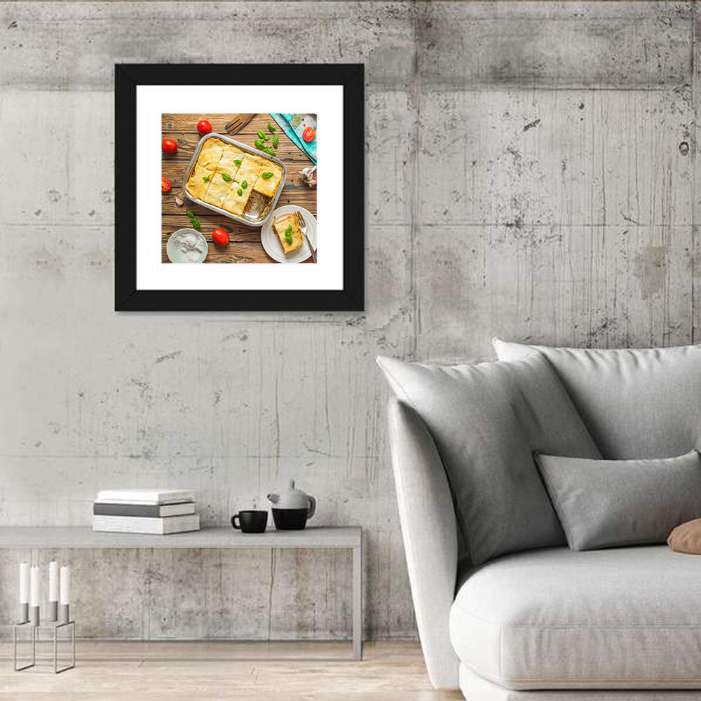 Rustic Homemade Lasagna Wall Art