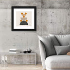 Stacked Geometric Shapes Wall Art