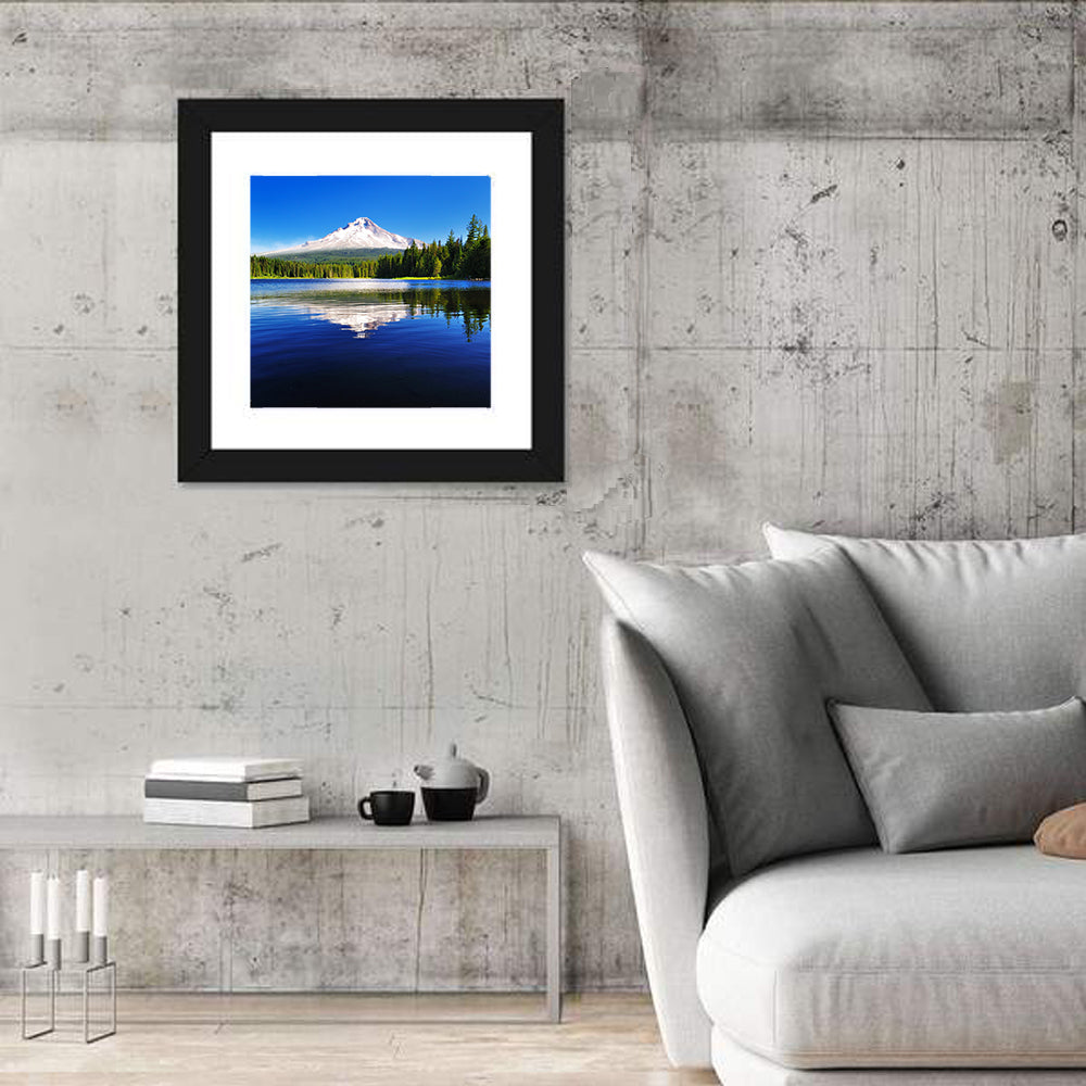 Mount Hood Reflection at Trillium Lake Wall Art