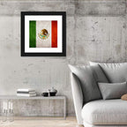 Vintage Mexican Flag Emblem Wall Art