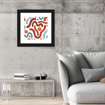 Minimal Watercolor Waves Wall Art